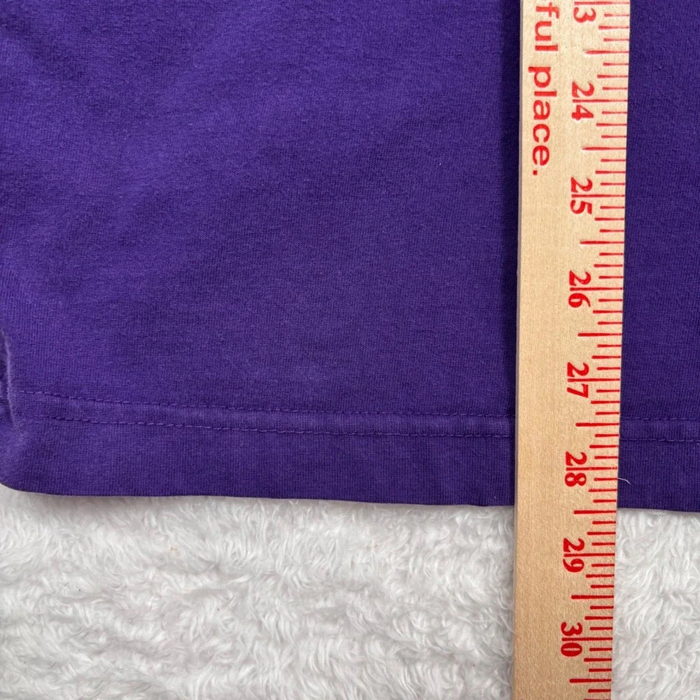 VTG 90s Starter LSU Tigers Long Sleeve T-Shirt Men XL Purple Spellout Fan Alumni